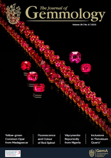 Článek v časopise The Journal of Gemmology